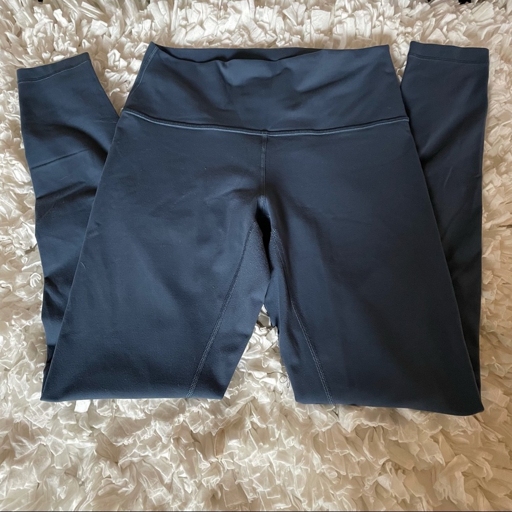 Lululemon Leggings Wunder Under Slate Blue :: Sz 8